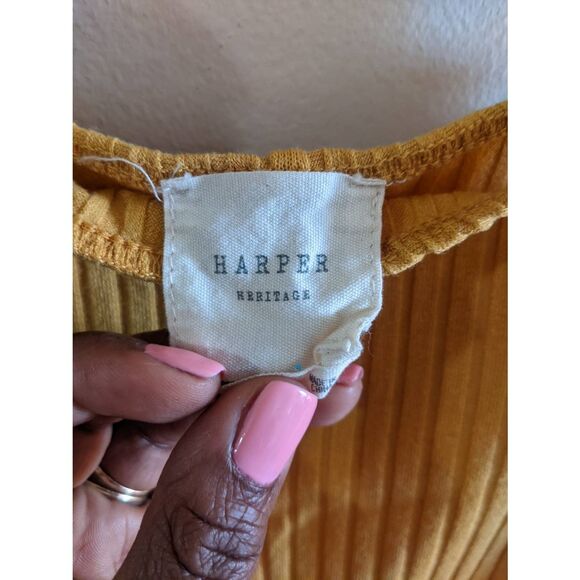 Francesca's Collections Mustard Mini Dress - Picture 3 of 10